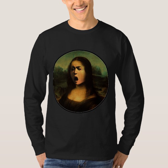 Mona Lisa Medusa Caravaggio T-Shirt (Front)