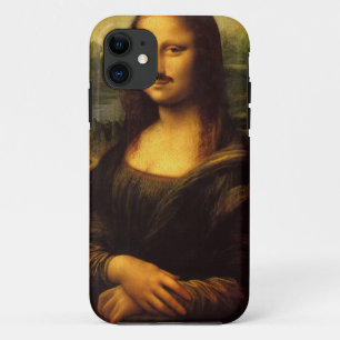 mona lisa moustache Case-Mate iPhone case