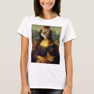 Mona Lisa Orange Cat T-Shirt