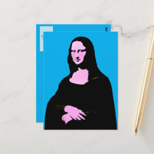 Mona Lisa Pop Art Postcard