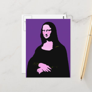 Mona Lisa Pop Art Postcard