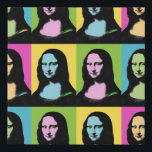 Mona Lisa - Pop Art Style  Faux Canvas Print<br><div class="desc">Mona Lisa is stylised in Pop Art and Her famous smile is also colourized. For Pop Art lovers. With respect to Leonardo Da Vinci painting,  this is Art Revisited !</div>