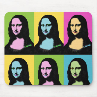 Mona Lisa - Pop Art Style Mouse Pad