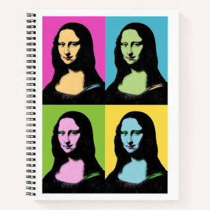 Mona Lisa - Pop Art Style Notebook
