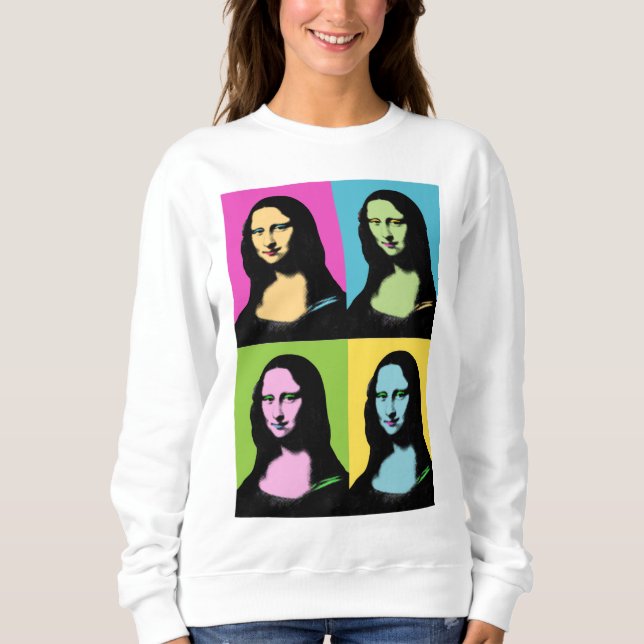 Mona Lisa - Pop Art Style  Sweatshirt (Front)