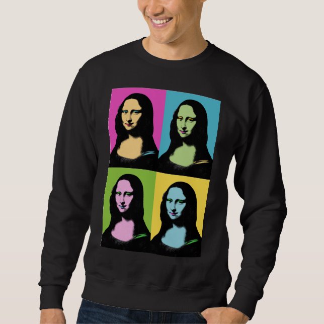 Mona Lisa - Pop Art Style Sweatshirt (Front)