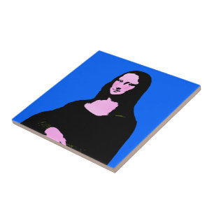 Mona Lisa Pop Art  Tile