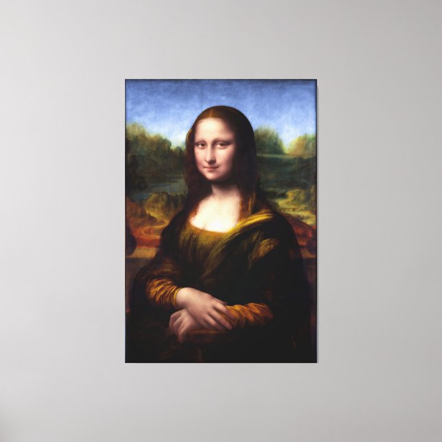 Mona Lisa (Portrait of Lisa Gherardini) Canvas Print (Front)