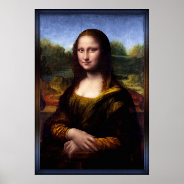 Mona Lisa (Portrait of Lisa Gherardini) Poster (Front)