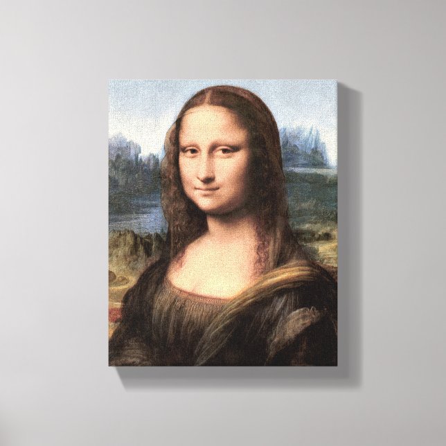 Mona Lisa Portrait / Painting Canvas Print (Front)