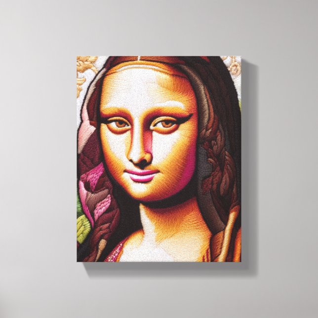Mona Lisa Portrait / Painting Canvas Print (Front)