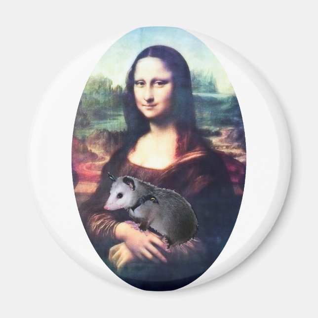 Mona Lisa Possum Magnet (Front)