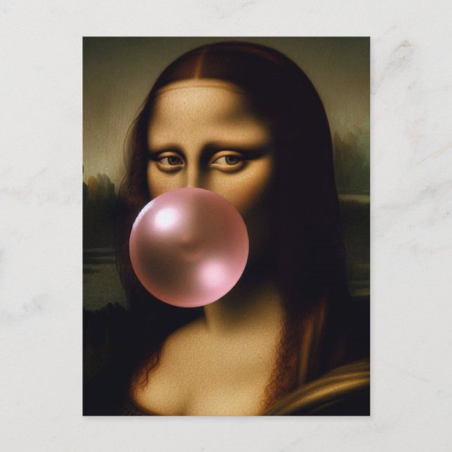 Mona Lisa  Postcard (Front)