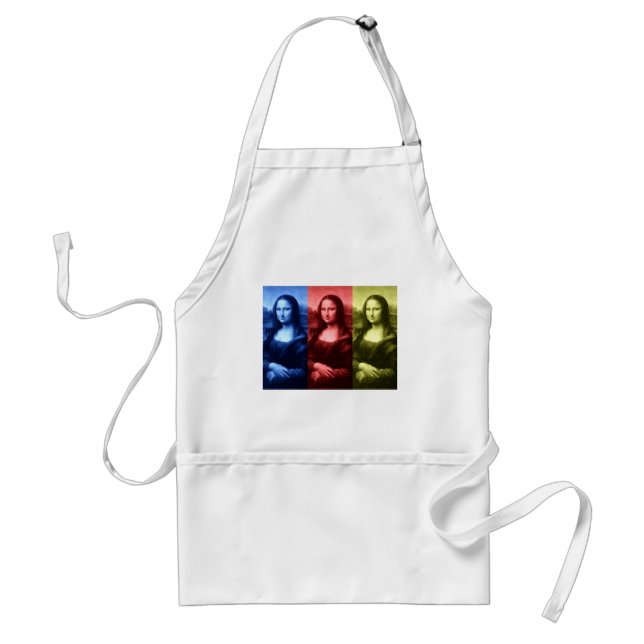 Mona Lisa Primary Colors Standard Apron (Front)
