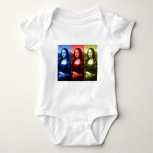Mona Lisa Primary Colours Baby Bodysuit