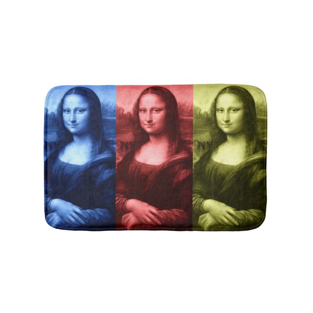 Mona Lisa Primary Colours Bath Mat (Front)