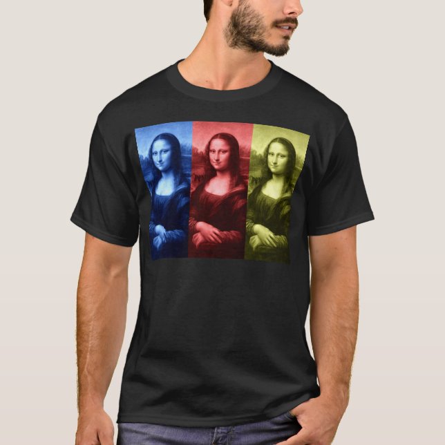 Mona Lisa Primary Colours T-Shirt (Front)