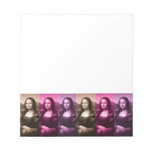 Mona Lisa Purple Pink Chocolate Notepad