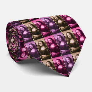 Mona Lisa Purple Pink Chocolate Tie