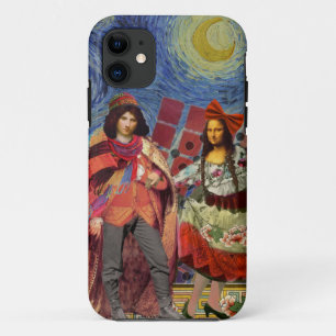 Mona Lisa Romantic Funny Colourful Artwork Case-Mate iPhone Case