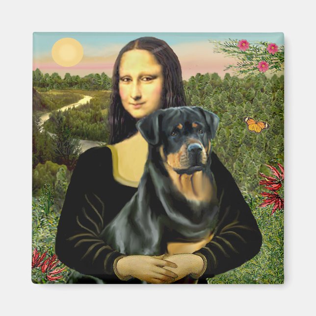 Mona Lisa - Rottweiler (#3) Magnet (Front)