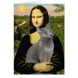 Mona Lisa - Russian Blue cat