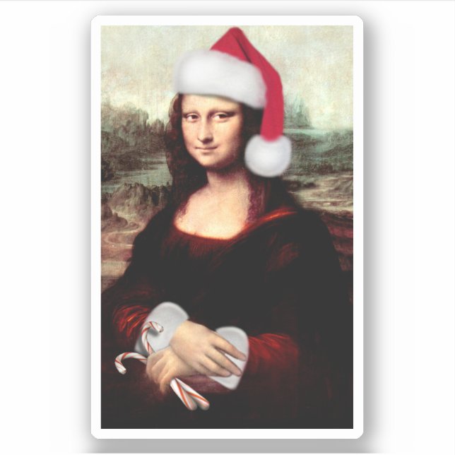 Mona Lisa Santa Hat Christmas (Front)