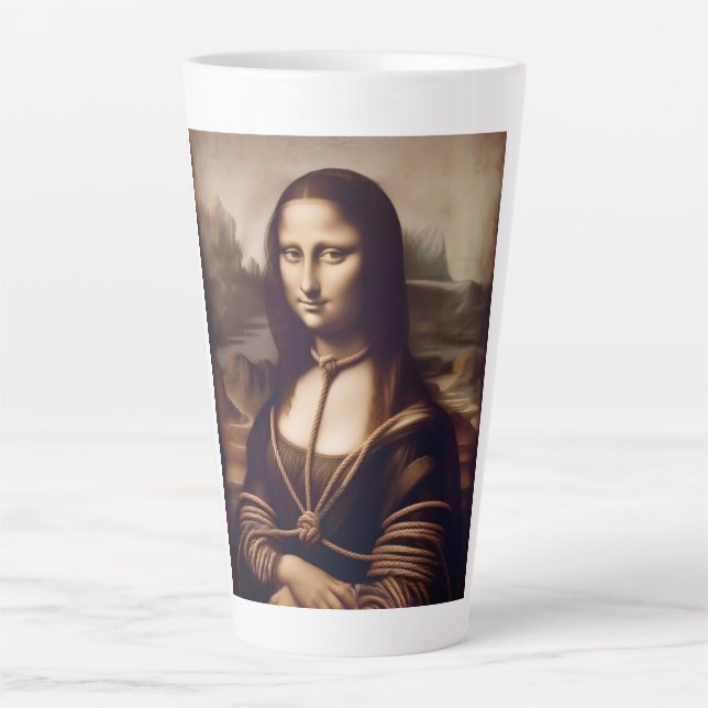 Mona Lisa Shibari Latte Mug (Front)