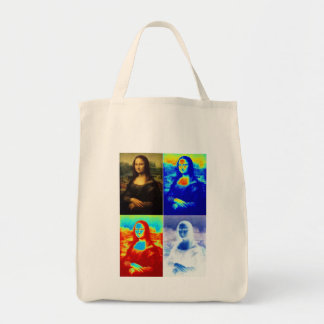 Mona Lisa Squared Tote Bag