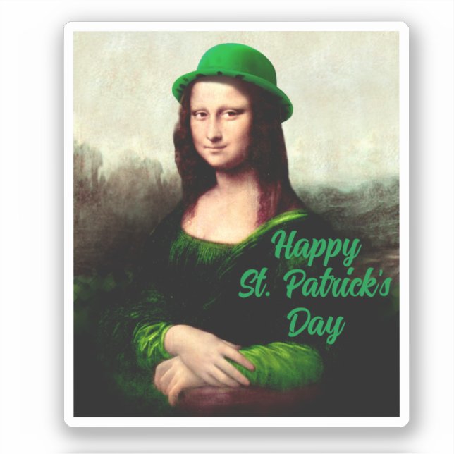 Mona Lisa St. Patrick's Day Clover (Front)