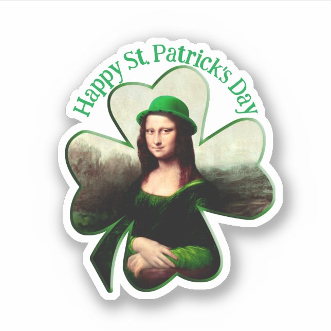 Mona Lisa St. Patrick's Day Clover (Front)