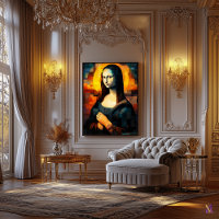 Mona Lisa Stained Glass Mosaic Artwork