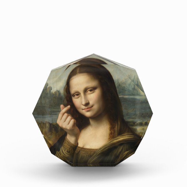 Mona Lisa striking a "Kyun Pose" Photo Block (Front)