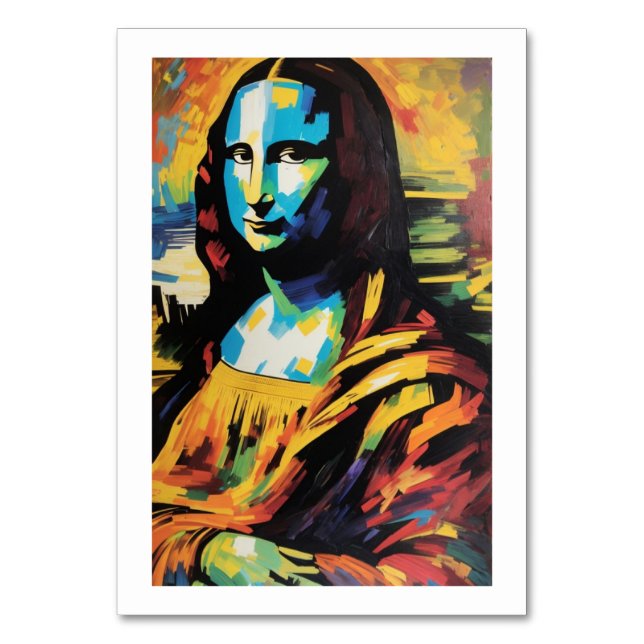 Mona Lisa Table Number (Front)