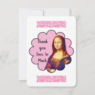 MONA LISA THANK YOU CARD