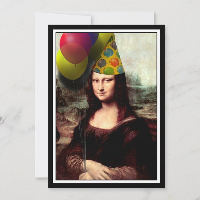 Mona Lisa -  The Birthday Girl Invitation (Front)