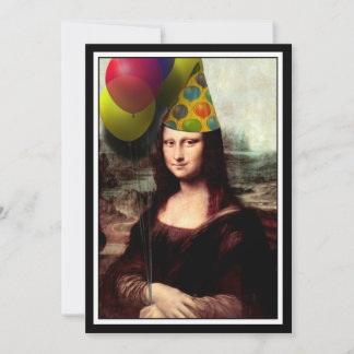 Mona Lisa -  The Birthday Girl Invitation