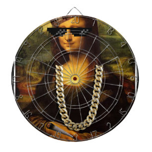 Mona Lisa Thug Life Art Life Dartboard