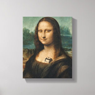 Mona Lisa, Updated Canvas Print