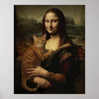 Mona Lisa with Cat