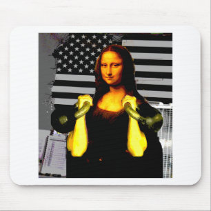 Mona Lisa with KettleBells Mouse Pad