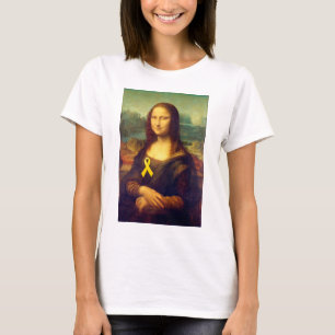 Mona Lisa With Yellow Ribbon T-Shirt