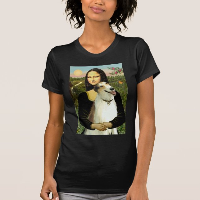 Mona Lisa's Borzoi T-Shirt (Front)
