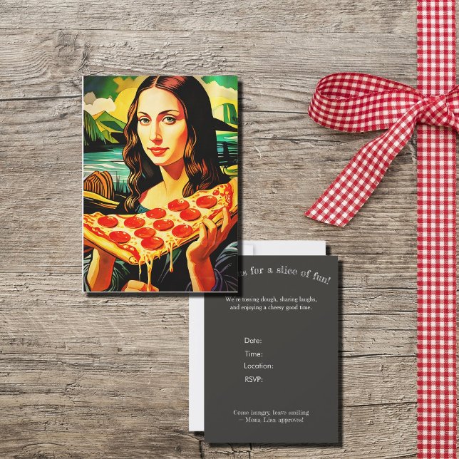 Mona Lisa's pizza  moment   Invitation (Creator Uploaded)