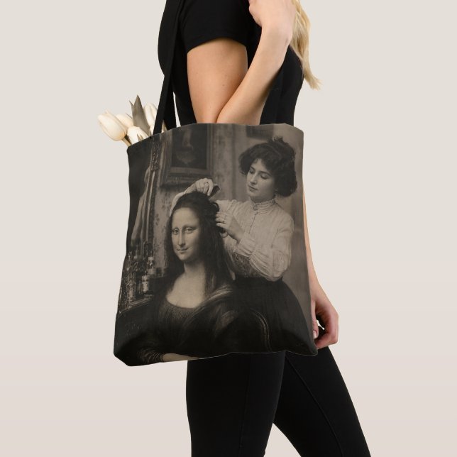 Mona Lisa's Salon Day Tote Bag (Close Up)