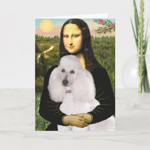 Mona-Pood-White-Standard Poodle Card