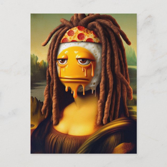 Mona Sad About Egg Prices Postcard (Front)