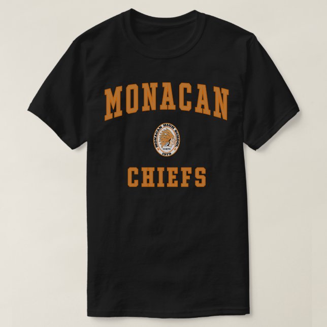 Monacan High School Chiefs  T-Shirt (Design Front)