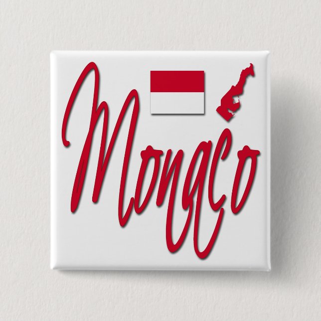Monaco 15 Cm Square Badge (Front)