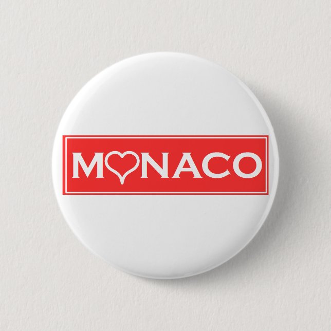 monaco 6 cm round badge (Front)